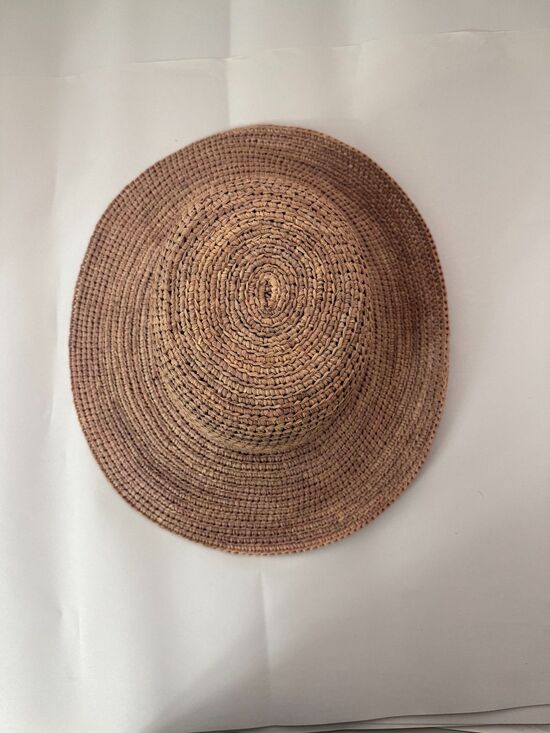 Helen Kaminski 100% Raffia Woven Handmade Hat Size Small Made in Madagascar main image 5